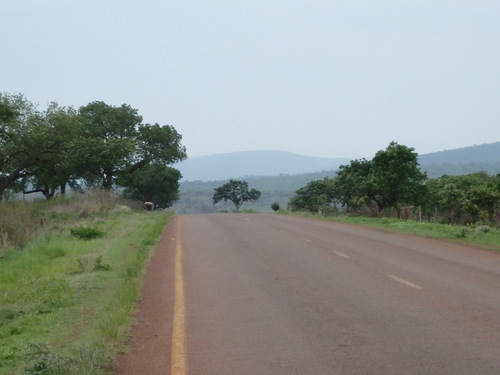 The hills and road ahead.